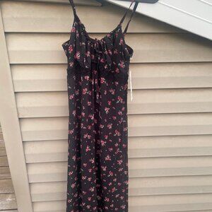 Women's Size Small Black floral Maxi dress - New with Tags!